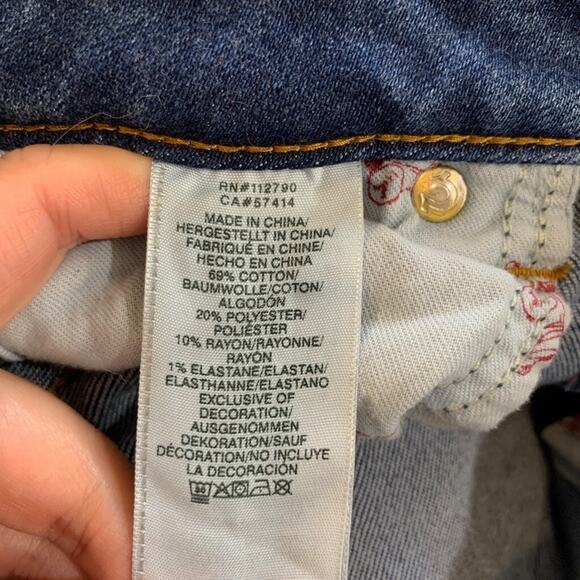True Religion Jeans Womens 25 Blue High Rise Jennie Curvy Skinny Stretch Denim - Picture 13 of 16